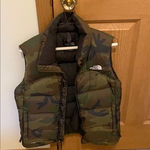 Camo Northface vest